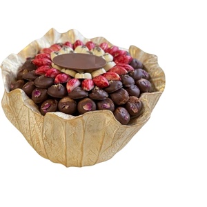 Bol à chocolat moderne en aluminium métallique - Durable et lavable au lave-vaisselle, couleur et logo personnalisables, best-seller pour la présentation de desserts - Product Image 1