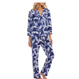 Pyjama d'été sportif respirant en satin pour femme, style coréen, ensemble deux pièces, tenue de détente à taille élastique - Product Image 1
