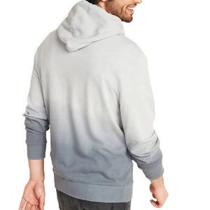 Sweat à capuche en polaire sur mesure de haute qualité pour hommes, avec logo par sublimation, col à capuche, teinture unie avec technique de lavage pour l'hiver - Product Image 2
