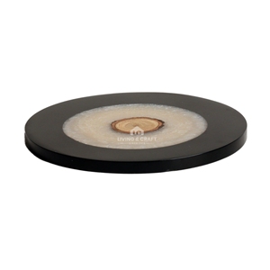 Juego de Posavasos Modernos de Resina y Madera Natural con Posavasos Reutilizables Ecológicos para Mesa de Centro y Decoración de Comedor - Product Image 3