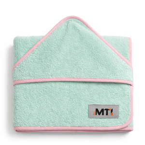 Toalla con Capucha para Bebé 75x75cm 100% Algodón, Envoltura de Baño para Bebés, Felpa Suave, Certificación OEKO-TEX, Gruesa, Logotipo Personalizado, Marca Privada, Venta al Por Mayor - Product Image 2