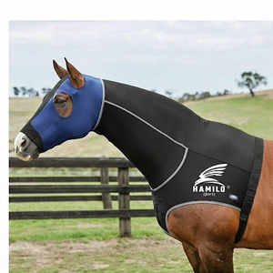Masque anti-mouches pour chevaux 2026 : Meilleur design, protection confortable avec oreilles, respirant, élastique, et couvre-yeux en maille - Product Image 1