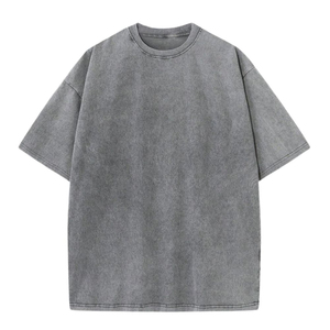 Camiseta de Algodón Oversize Estilo Vintage con Lavado Ácido, Etiqueta Privada, Ropa Urbana de Fábrica - Product Image 4