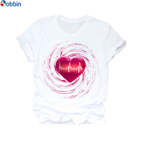Camisetas de Verano Holgadas para Mujer con Logotipo Personalizado, Diseño de Mariposa, Mangas Cortas, Camisetas de Diseñador para el Día de San Valentín para Chicas - Product Image 5