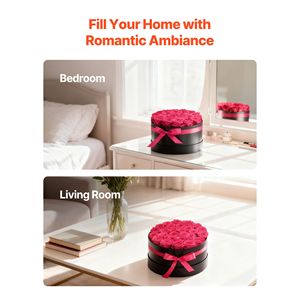 Fiori Eterni: 27 Rose Fresche Conservate in Bouquet Immortale, Consegna Rapida, Regalo di Compleanno per Lei, Moglie, Donna - Product Image 6