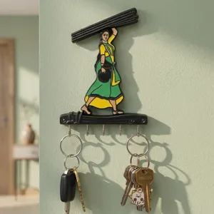 KELLTON Premium-quality Zinc <b>Key</b> Holder <b>Hooks</b> Metal Hanging Multifunction for <b>Wall</b> Decoration Design Vintage-style - Product Image 1