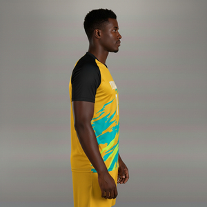 Camiseta Deportiva de Fútbol Unisex de Alta Calidad, 100% Poliéster, Transpirable, Jacquard, Duradera, Ecológica, Cuello en V, Manga Corta - Product Image 5