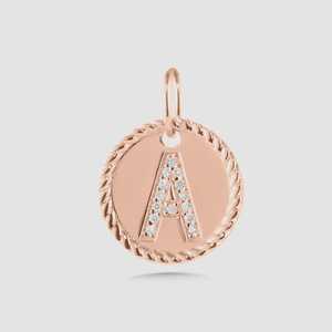 Custom Christian Lab Grown Diamond Initial Letter Charm 14K/18K Solid Gold Luxury Women's Gift Monogram <b>Name</b> Pendants Wholesale - Product Image 5