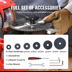 Affûteuse de lames de scie circulaire rotative 370W 3600 tr/min, machine à affûter les lames de scie à 6 centres, affûteuse électrique - Product Image 4