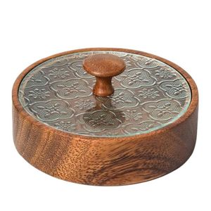 High Quality Sheesham Wood Roti Box – Handmade Polished Chapati Holder – Decorative Dining <b>Table</b> Serveware - Product Image 4
