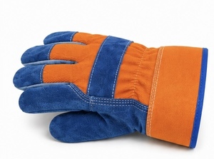 Durable Breathable Flexible Leather Canadian Rigger Gloves with Anti-Slip Heat Resistant Reinforced Cuff for Active Duty Use - Product Image 4