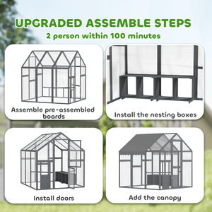 Gallinero, Jaula Resistente para Animales, para una Vida Cómoda de Aves de Corral - Product Image 3