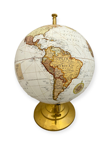 Luxury Brass Terrestrial World Globe Art Deco <b>Rotating</b> Desktop <b>Display</b> Educational Table Decor for Home Office Study Gift - Product Image 2