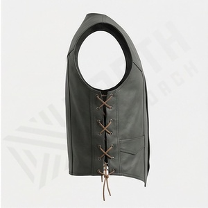 NAI-5000A Gilet en cuir d'été pour motard, veste de club moto, vêtement d'extérieur, vente en gros, gilet de moto couleur personnalisée - Product Image 3