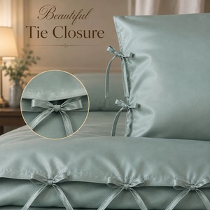 Best Selling Soft 300 TC Bamboo Duvet Tie Premium Bedding Accessory for Keeping <b>Comforters</b> Quilts and Duvets Securely in Place - Product Image 4