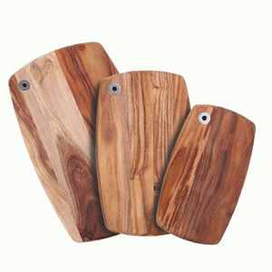 เขียงไม้อะคาเซียทรงกลมมีด้ามจับและเขียงไม้สำหรับหั่นเปลือก - Product Image 2