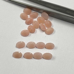 Quartz de goyave rose naturel fait à la main coupe ovale pierre précieuse en vrac AAA Grade 10mm x 12mm pierre de meilleure qualité pour de superbes bijoux - Product Image 2