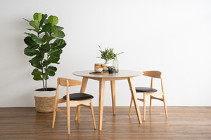 Silla de Comedor Premium NESTHOUZ, Respaldo de Madera Curvada de Roble Malayo, Asiento de Vinilo Color Espresso, Estilo Nórdico, 1 Año de Garantía para Uso Residencial - Product Image 6