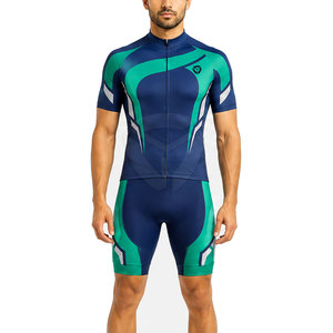 Ensemble de maillot de cyclisme personnalisé pour hommes avec short à bretelles, uniforme professionnel de vélo de route, fournisseur en gros de vêtements de sport, vêtements d'équipe - Product Image 4