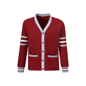 Custom Texas Southern Fleece <b>Cardigan</b> <b>Men</b> V Neck Full Sleeve Chenille Letter Pattern Knit Sweater Autumn Regular Fit Bulk Order - Product Image 1