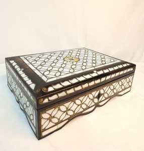 Premium Handmade Bone Inlay Jewelry <b>Box</b> Decorative Storage Organizer With Luxury Velvet Finish <b>Keepsake</b> Gift <b>Box</b> for Home Hotel - Product Image 3
