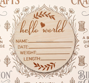 Billion Of Crafts Wooden Baby <b>Milestone</b> <b>Cards</b> Personalized Engraved Monthly Growth Tracker For Newborn Photography Keepsake Set - Product Image 5