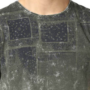 New Design Summer Acid Wash T-shirt 100% Cotton Custom Loose <b>Drop</b> Shoulder Men's Acid Wash T Shirts - Product Image 3