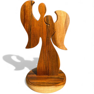 Centre de table en bois naturel sculpté à la main, pièce décorative artistique pour l'intérieur de la maison et la décoration d'événements - Product Image 1