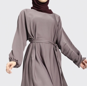 Wholesale Best Dubai Style Vintage Abaya Traditional Islamic Women's Saudi Arabian Handmade Flared Hem Polyester Muslim Wear - Product Image 2