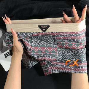 Calzoncillos Boxer Clásicos Antiestáticos a Cuadros de Marca Privada ODM Personalizados para Hombre, Tejido de Punto de Spandex/Algodón, Cintura con Estampado Digital - Product Image 3