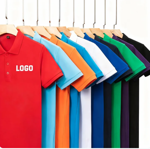 Polo de manga corta unisex de algodón peinado de fibra larga bicolor con solapa PK, personalizado con logo, para ropa de trabajo, bordado OEM, al por mayor - Product Image 2