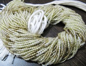 Cuentas de Cuarzo Natural Ojo de Halcón Facetadas en Forma de Rondelle de 2mm, Hilo de 13 Pulgadas de Largo - Product Image 1