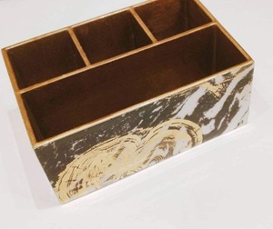Reposacucharas Decorativo de Cocina de MDF Esmaltado Hecho a Mano por ILAHI, de Uttar Pradesh, Solo Lavar a Mano - Product Image 2