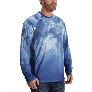 Men's Long Sleeve Fishing Shirt UPF 50 Quick Dry Breathable <b>Raglan</b> Crew Neck Outdoor Angling <b>Top</b> - Product Image 5