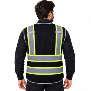 Chaleco de Seguridad de Alta Visibilidad para Hombre, Ropa de Trabajo Reflectante, Adecuado para Construcción, Topografía y Uniformes de Seguridad - Product Image 3