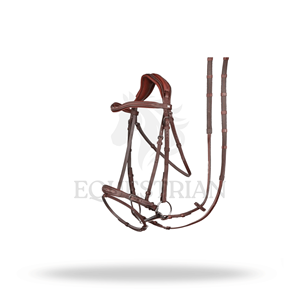 ชุดบังเหียนขี่ม้าแบบอังกฤษขนาดเต็มยี่ห้อ KENT FARRINGTON สำหรับการแข่งขันกระโดดข้ามเครื่องกีดขวาง - Product Image 3