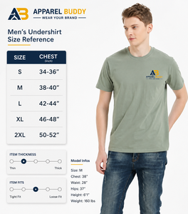 Camiseta de Manga Corta Casual para Hombre, Marca AMY, 100% Algodón, Corte Regular, Lisa, con Logotipo Personalizado al por Mayor - Product Image 3
