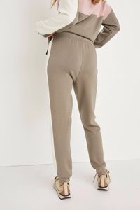 Conjunto Deportivo para Mujer con Capucha y Bloques de Color, Sudadera Holgada de Manga Larga con Cuello Redondo y Pantalones con Bolsillos Laterales - Product Image 4