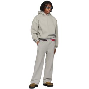 Survêtement à capuche et pantalon de survêtement amples et décontractés, 100 % coton, 600 GSM, avec fermeture éclair, broderie 3D et logo personnalisé, coupe ample, style ODM - Product Image 1