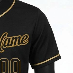 Vintage Style Baseball Jersey Team Custom Printing Mesh Baseball Jersey Quick Dry Training Sportswear Wholesale - Product Image 4