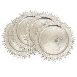 จานรองชุบเงิน ดีไซน์หรูหรา สำหรับงานเลี้ยง จัดโต๊ะอาหารในโรงแรม - Product Image 6