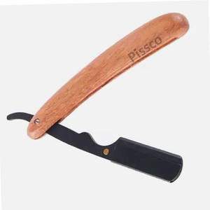 Navaja de Afeitar Plegable de Acero Inoxidable Hecha a Medida con Mango Recto, Herramientas de Barbería, Navaja para el Cabello - Product Image 3