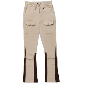 Pantalon de jogging évasé en molleton de coton 400 GSM pour homme, coupe large et droite, style baggy, nouveau modèle personnalisé - Product Image 6