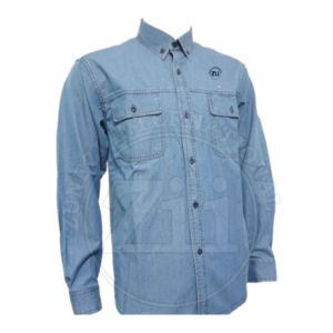 Chemise de travail FR 100 % coton pour homme, respirante, ignifuge, pour soudure, à boutons-pression, populaire, en promotion - Product Image 2