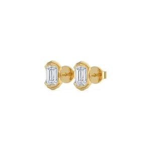 Emerald 2.20 CTW Lab Grown Diamond Earrings <b>Set</b> In 9K Rose Gold Luxury Fine <b>Jewelry</b> For <b>Women</b> Fashion - Product Image 6