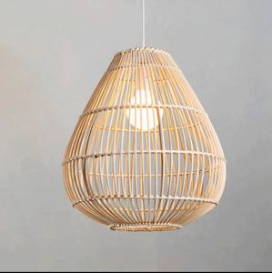 Modern Creative Rattan <b>Lamp</b> <b>Shade</b> <b>Chandeliers</b> Customized Pendant Light without Lighting Modern Lighting From Vietnam - Product Image 1