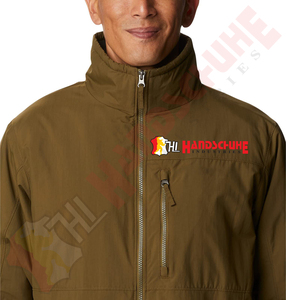 เสื้อแจ็คเก็ตผู้ชาย THL HANDSCHUHE INDUSTRIES สีเขียวมะกอก แบบ Soft Shell คอตั้ง ซิปหน้า กันน้ำ ทรงปกติ สำหรับกิจกรรมกลางแจ้ง - Product Image 6