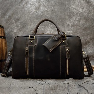 Bolsa de Viaje de Cuero Vacuno Genuino de Lujo, Bolsa de Lona de Gran Capacidad para Fin de Semana, Diseño de Diseñador - Product Image 5