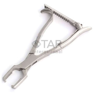 Pinzas de sujeción de huesos Kern con trinquete de 4 pulgadas, instrumentos médicos quirúrgicos para procedimientos ortopédicos, construcción duradera de acero inoxidable - Product Image 1