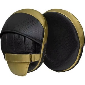 Almohadillas de entrenamiento con logotipo personalizado para escuelas de artes marciales, gimnasios, entrenamiento de MMA y ejercicios de fitness, almohadillas de cuero premium. - Product Image 1